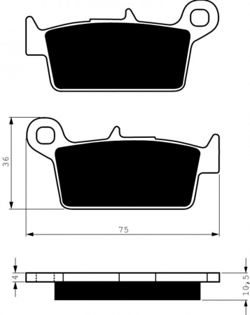 Piese moto - Placute de frana GOLDFREN 003 AD