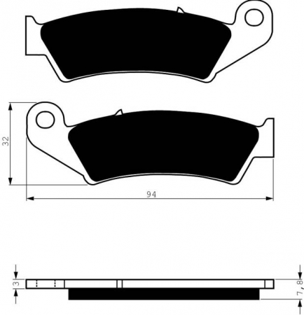 Piese moto - Placute de frana GOLDFREN 004 S3