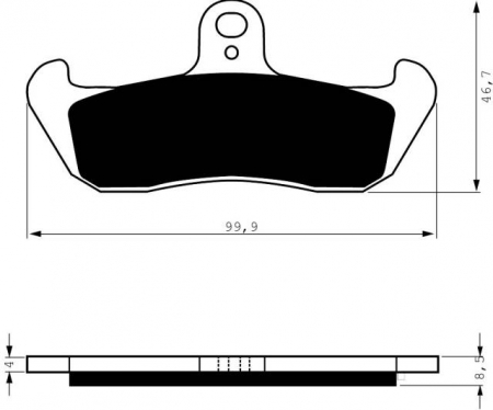 Piese moto - Placute de frana GOLDFREN 006 S3