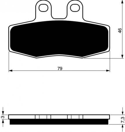 Piese moto - Placute de frana GOLDFREN 010 S3