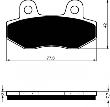 Piese moto - Placute de frana GOLDFREN 011 K5