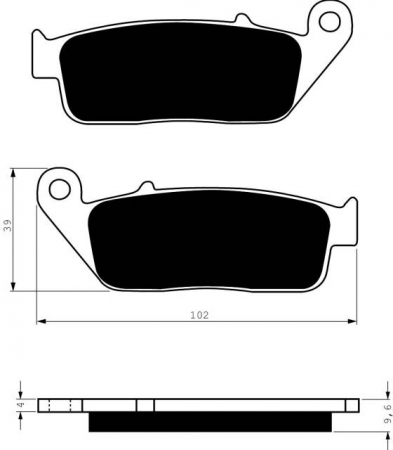 Piese moto - Placute de frana GOLDFREN 014 AD