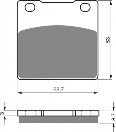 Piese moto - Placute de frana GOLDFREN 016 S33 STREET FRONT