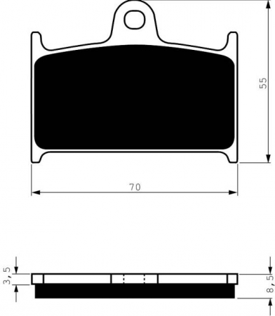 Piese moto - Placute de frana GOLDFREN 017 S33 STREET FRONT
