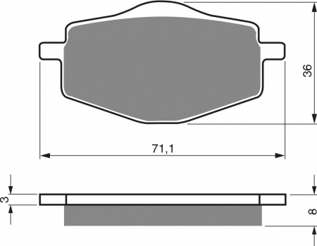 Piese moto - Placute de frana GOLDFREN 018 S33 STREET FRONT
