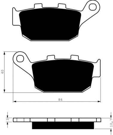 Piese moto - Placute de frana GOLDFREN 020 AD