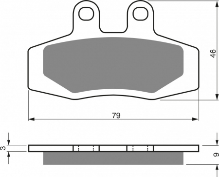Piese moto - Placute de frana GOLDFREN 026 K1