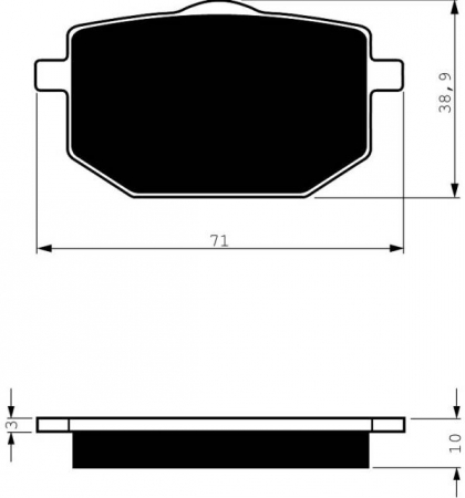 Piese moto - Placute de frana GOLDFREN 029 S3