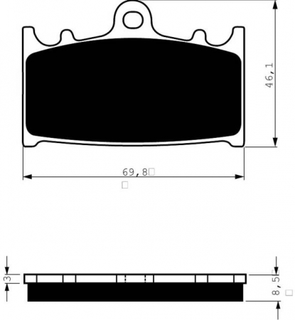 Piese moto - Placute de frana GOLDFREN 032 AD