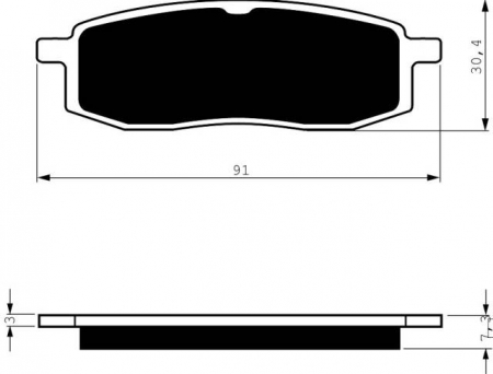 Piese moto - Placute de frana GOLDFREN 043 S3