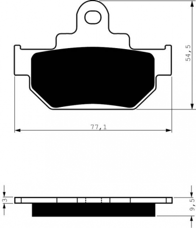 Piese moto - Placute de frana GOLDFREN 046 S3