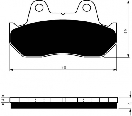Piese moto - Placute de frana GOLDFREN 049 AD