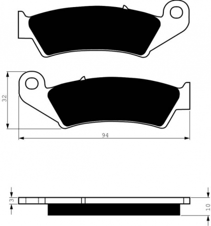 Piese moto - Placute de frana GOLDFREN 052 AD