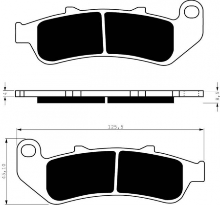 Piese moto - Placute de frana GOLDFREN 055 AD