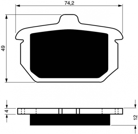 Piese moto - Placute de frana GOLDFREN 058 S3