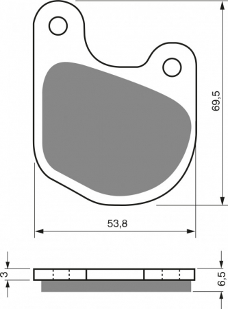 Piese moto - Placute de frana GOLDFREN 059 AD (1 left + 1 right)