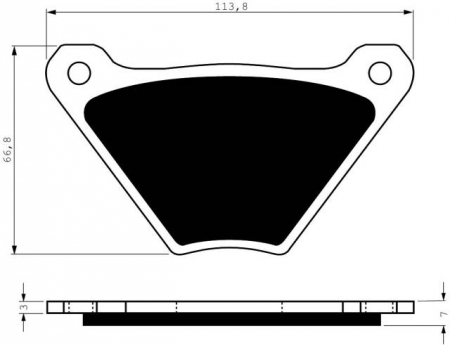 Piese moto - Placute de frana GOLDFREN 060 S3