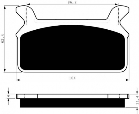 Piese moto - Placute de frana GOLDFREN 063 S3