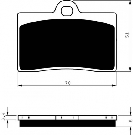 Piese moto - Placute de frana GOLDFREN 064 S33 STREET