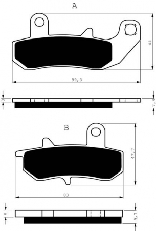 Piese moto - Placute de frana GOLDFREN 065 AD