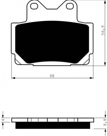 Piese moto - Placute de frana GOLDFREN 067 AD