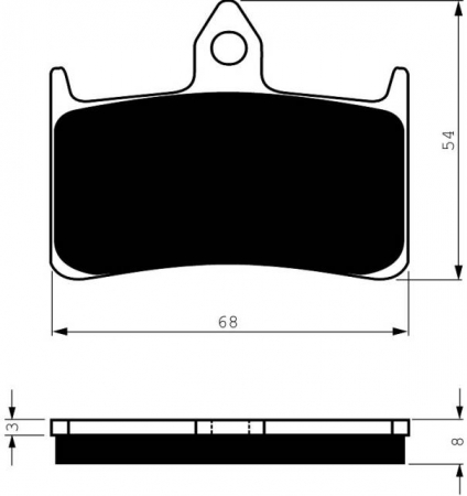 Piese moto - Placute de frana GOLDFREN 069 AD