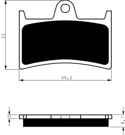 Piese moto - Placute de frana GOLDFREN 070 S33 STREET FRONT