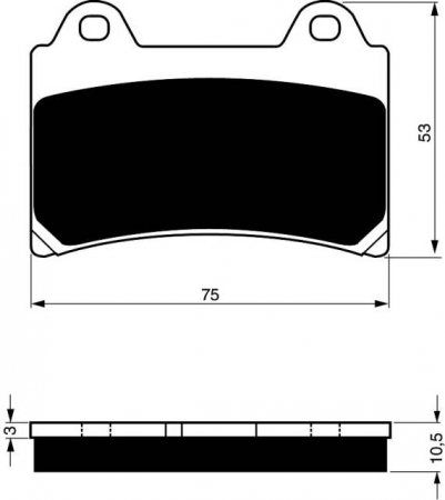 Piese moto - Placute de frana GOLDFREN 073 S3