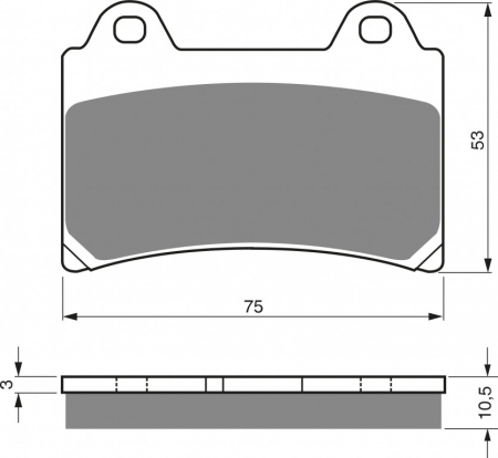 Piese moto - Placute de frana GOLDFREN 073 S33 STREET FRONT