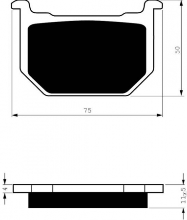 Piese moto - Placute de frana GOLDFREN 075 S3