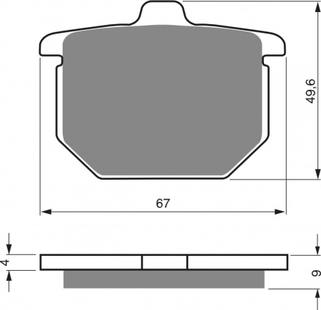 Piese moto - Placute de frana GOLDFREN 078 AD