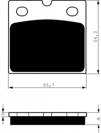 Piese moto - Placute de frana GOLDFREN 081 S33 STREET