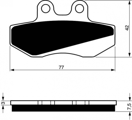 Piese moto - Placute de frana GOLDFREN 095 AD