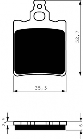 Piese moto - Placute de frana GOLDFREN 096 K5