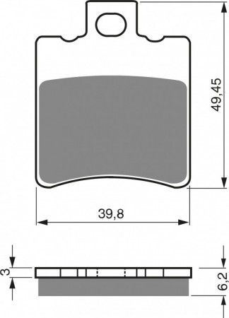 Piese moto - Placute de frana GOLDFREN 098 S33 STREET FRONT