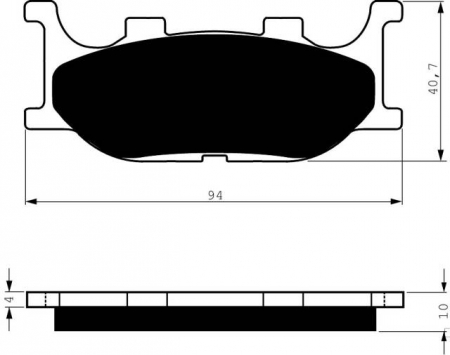 Piese moto - Placute de frana GOLDFREN 099 S3
