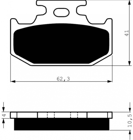 Piese moto - Placute de frana GOLDFREN 100 S33 STREET