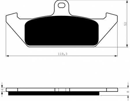 Piese moto - Placute de frana GOLDFREN 101 S3