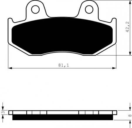 Piese moto - Placute de frana GOLDFREN 102 AD