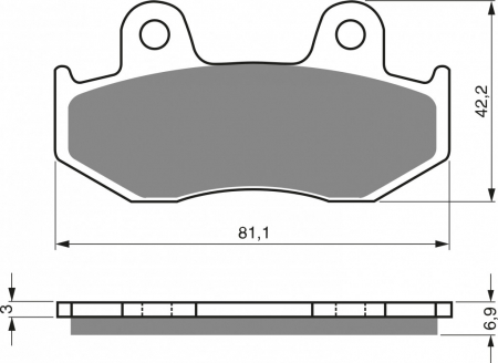 Piese moto - Placute de frana GOLDFREN 103 AD  OFF-ROAD FRONT
