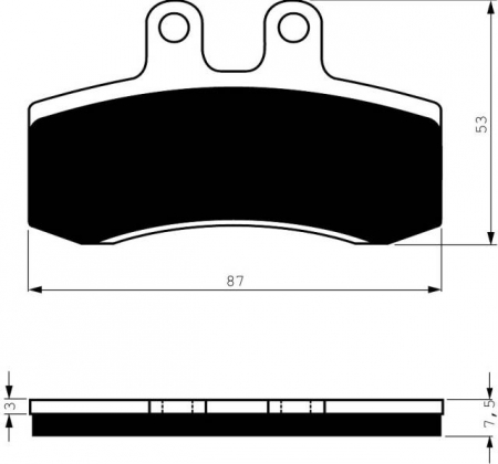 Piese moto - Placute de frana GOLDFREN 105 AD
