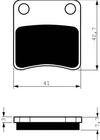 Piese moto - Placute de frana GOLDFREN 110 AD