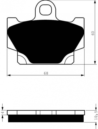 Piese moto - Placute de frana GOLDFREN 113 AD