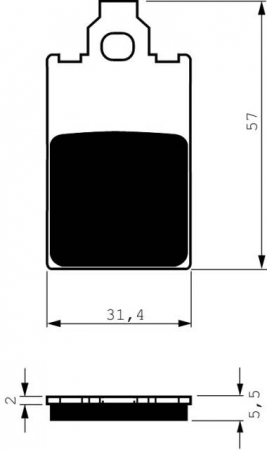Piese moto - Placute de frana GOLDFREN 115 AD