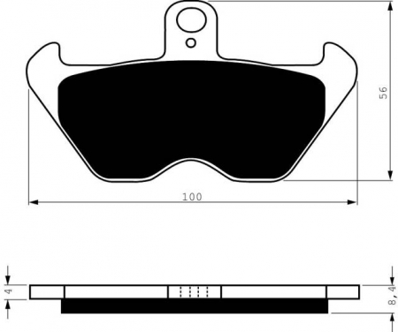 Piese moto - Placute de frana GOLDFREN 117 S33 STREET FRONT