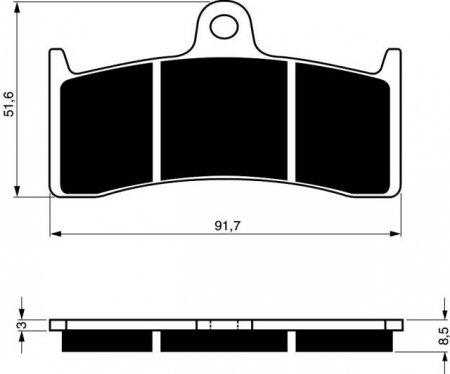 Piese moto - Placute de frana GOLDFREN 126 AD