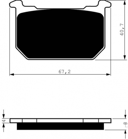 Piese moto - Placute de frana GOLDFREN 127 S3