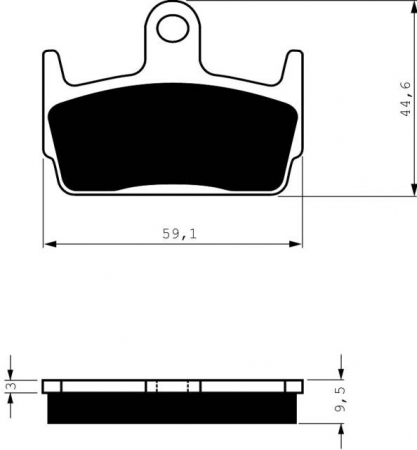 Piese moto - Placute de frana GOLDFREN 131 S3