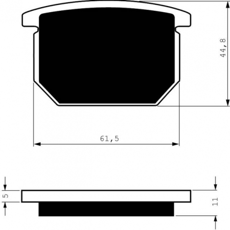 Piese moto - Placute de frana GOLDFREN 138 AD