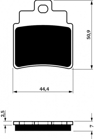 Piese moto - Placute de frana GOLDFREN 140 AD